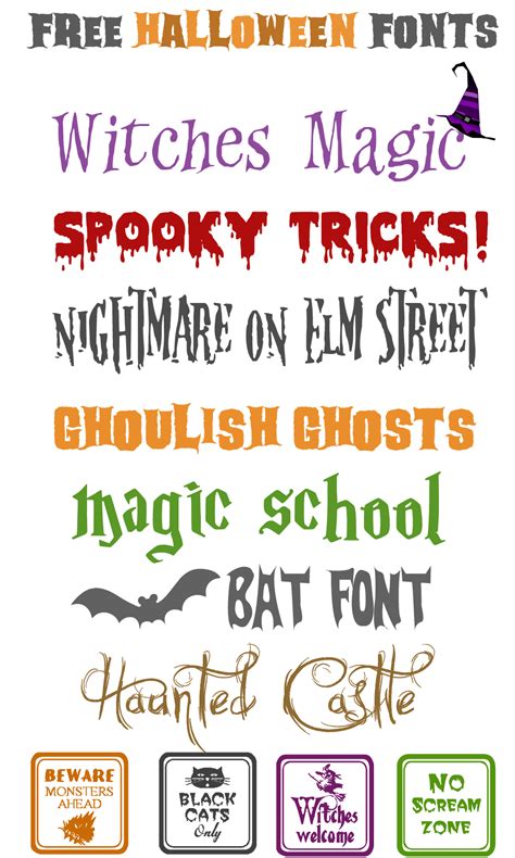 Free Halloween Fonts & Ways to Use Halloween Fonts