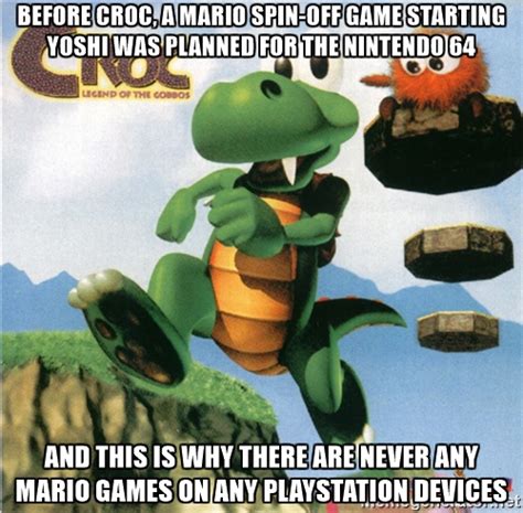 Croc Legend of the Gobbos - Yoshi Spin-Off Meme by SuperMarioFan65 on ...