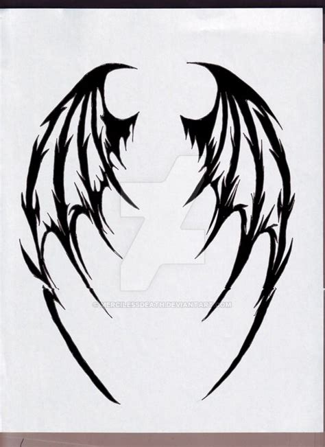 Demon Wings by MercilessDeath on DeviantArt | Wings tattoo, Wing tattoo ...