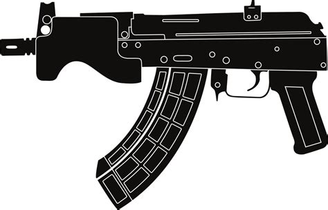 Download Mini Draco Ak47, Pistol, Gun. Royalty-Free Vector Graphic ...