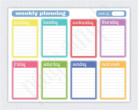 Simple Weekly Planner | FREE Printable Weekly Planner | via PaigeSimple ...