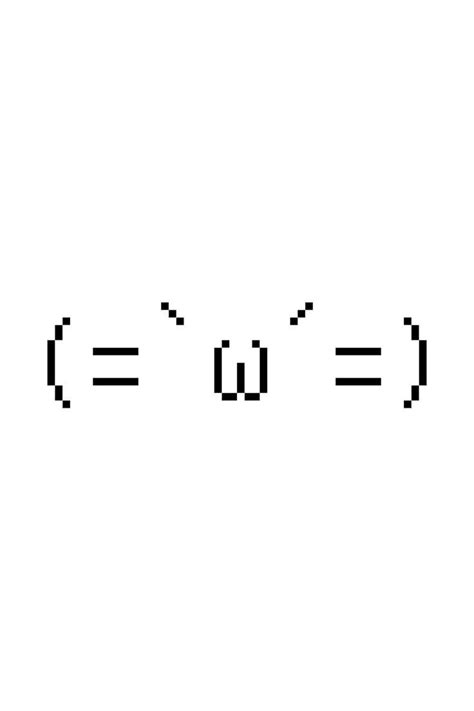 (=`ω´=) cat face kaomoji | Cute text symbols, Cat emoticon, Emoji japanese