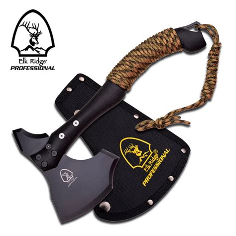 Heavy Duty Black Outdoor Bugout Survival Camping Axe Hatchet