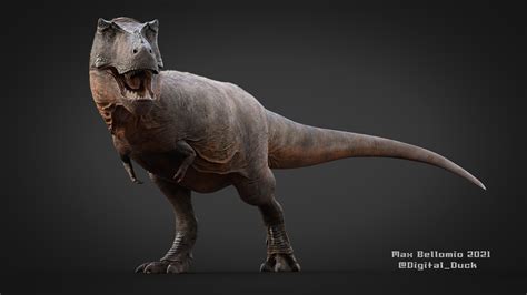 Max Bellomio - Tyrannosaurus Rex 3D Model - Life Reconstruction - Updated