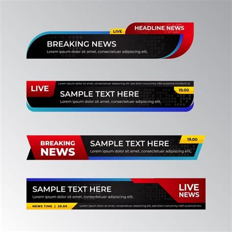 Download Breaking News Banners Template Design for free | Banner ...