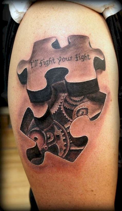 Cool 45 Coolest Puzzle Piece Autism Tattoos Art Ideas https ...