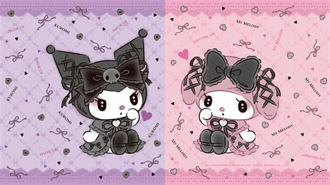 Cute Kuromi & My Melody Gothic Lolita Wallpaper For Desktop & Mobile ...