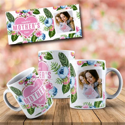 30 Mug Template Design Mothers Day with Photo Sublimation | Etsy