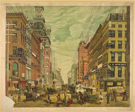 View of Broadway, New York City 1890 - Yvonne - Drawings & Illustration ...