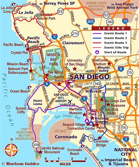 San Diego Travel Map - Best Tourist Places in the World