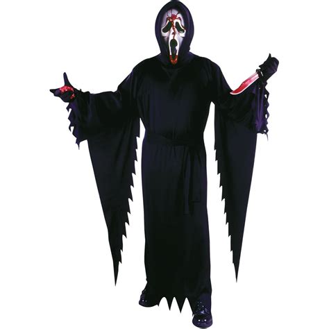 Fun World Ghost Face Bleeding Adult Halloween Costume - Walmart.com ...