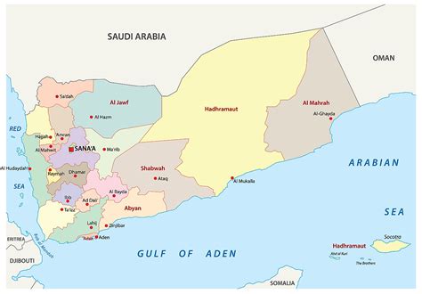 Yemen Political Map