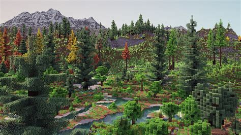 A Minecraft mod that revamps the terrain generation to look more like a ...