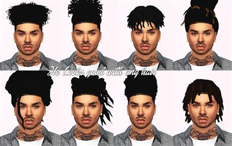 multiple images of the same man's hair and facial expressions in ...