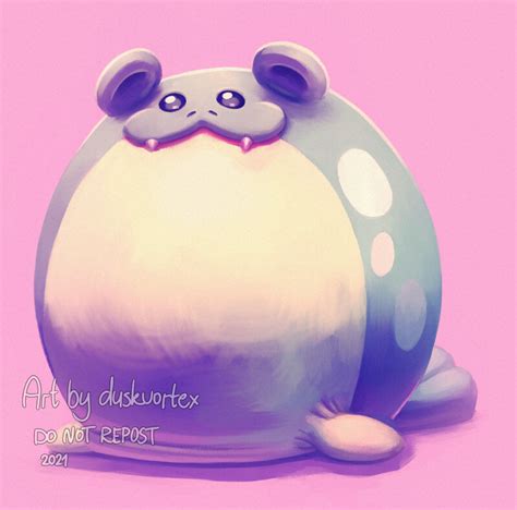 Spheal painting by duskvortex on Newgrounds