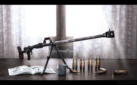 Degtyaryov Anti-Tank Rifle (PTRD) by ABiator on DeviantArt