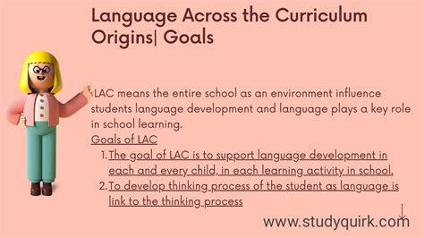 Language across the Curriculum Origins| Goals - StudyQuirk