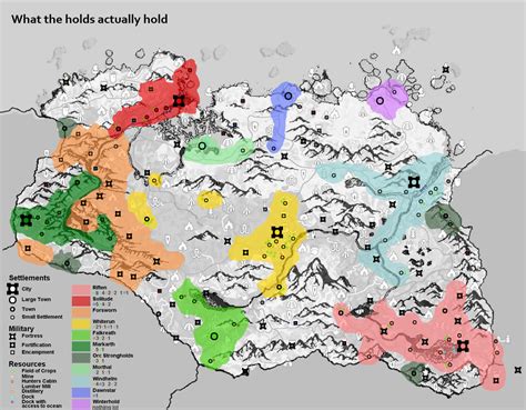 Map of what the holds actually hold : r/skyrim