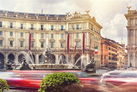 Fountain of the Naiads in Piazza della Repubblica, Rome City Cen ...