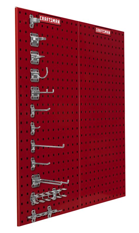 Craftsman Heavy-Duty Locking Pegboard System Red - Sears