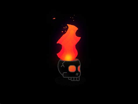 Fire Skull by Ben Chwirka on Dribbble