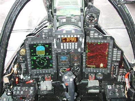 the cockpit of an airplane with multiple instruments