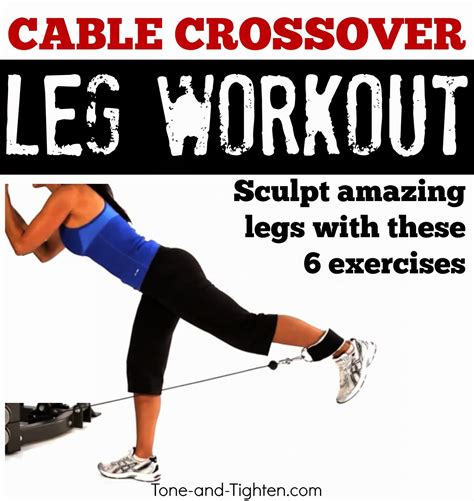 Best lower body exercises on cable machine – Leg workout on crossover ...