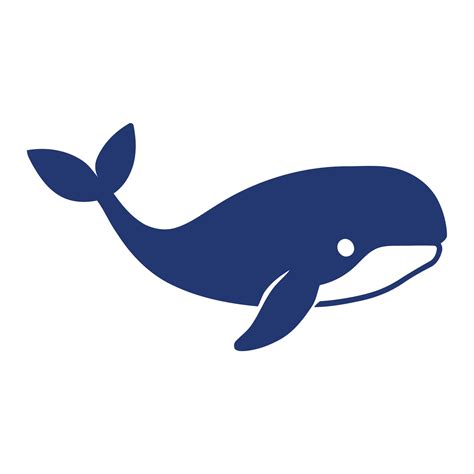 Blue whale, flat vector illustration. 35099964 Vector Art at Vecteezy