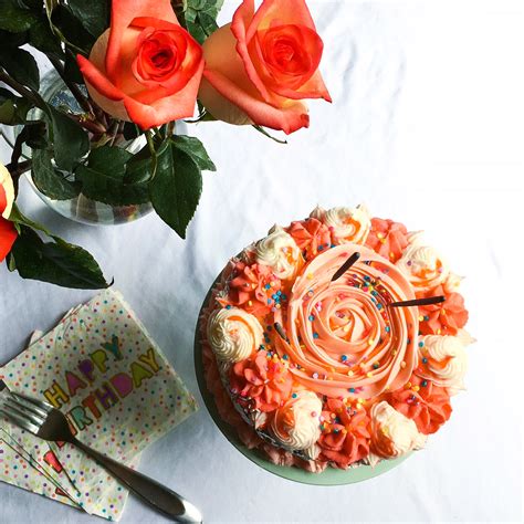 Birthday Cakes and Celebrations! Orange Zest Cake and Coffee Fudge Cake ...