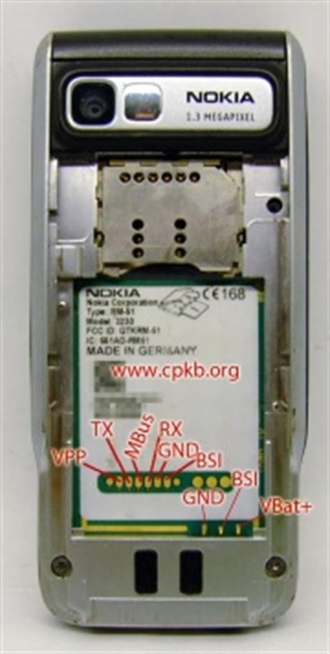 Nokia 3230 pinout - CPKB - Cell Phone Knowledge Base