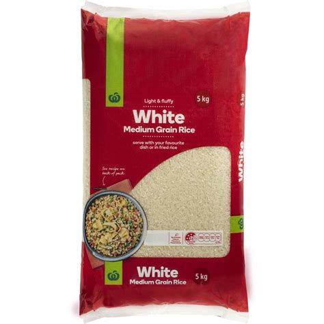 Woolworths Medium Grain White Rice 5kg | Woolworths