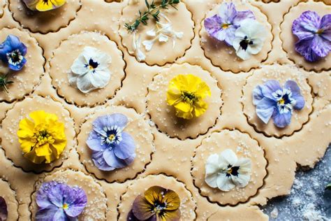 edible flower shortbread cookies — the farmer's daughter | let's bake ...