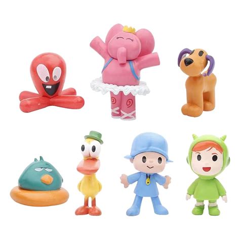 Buy 7pcs Set Pocoyo Action Figures, Including Pocoyo, Elly, Pato, Loula ...