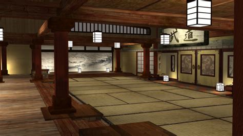 Traditional Japanese dojo. | Dojo design, Japanese dojo, Japanese style ...