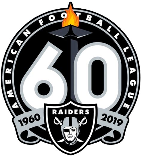 Oakland Raiders Anniversary Logo - National Football League (NFL ...