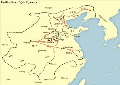 Qin Unification Conquest Map