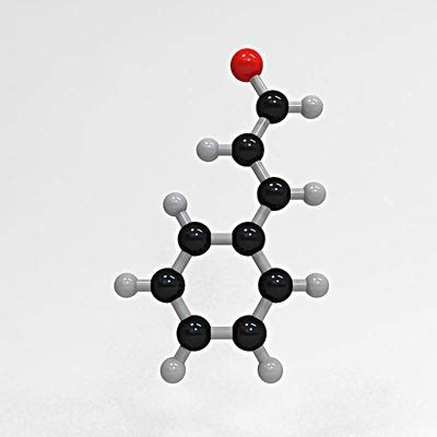 cinnamaldehyde molecule structure 3d model