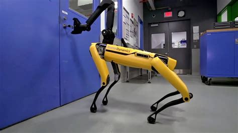 New dog-like robot from Boston Dynamics can open doors - YouTube