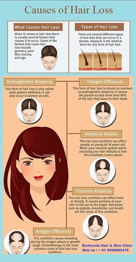 Causes of Hair Loss Infographic Infographics | Medicpresents.com