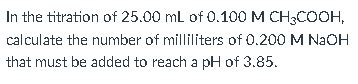 Solved Calculate the pH at the points in the titration of | Chegg.com