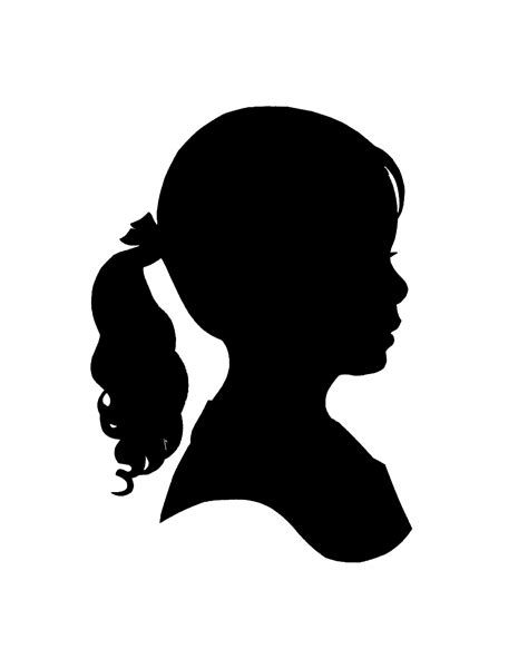 Free Young Girl Silhouette, Download Free Young Girl Silhouette png ...