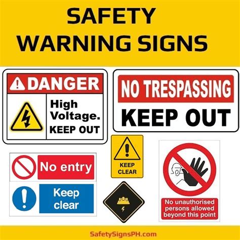 Safety Warning Signs - SafetySignsPH.com Philippines