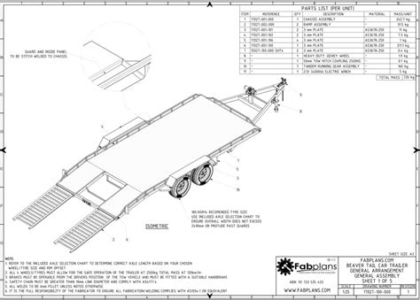 Beavertail Car Trailer Plans | Build your own car trailer – FabPlans