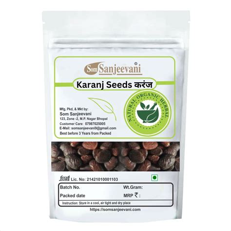 SOMSANJEEVANI Karanj Seeds Beej Karanja for hair health benefits