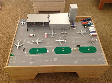 Airport: Kids playtable converted into an airport -all for my plane ...