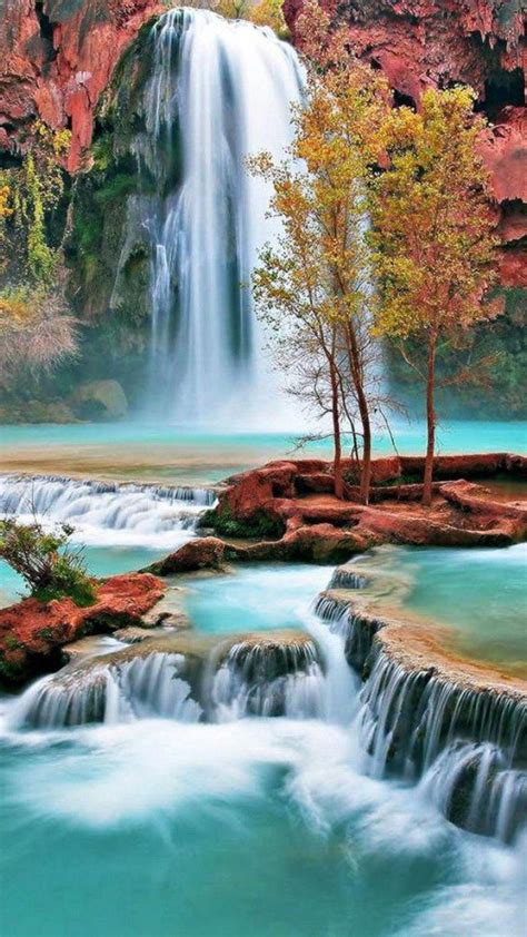 Autumn Waterfall Wallpapers - Top Free Autumn Waterfall Backgrounds ...