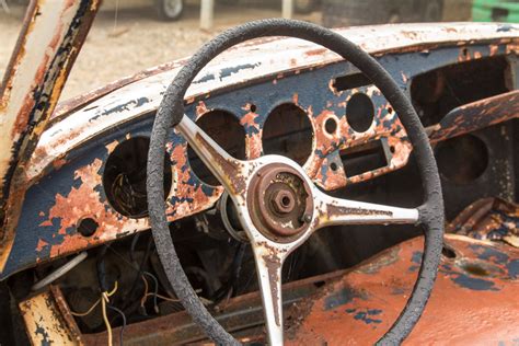 Porsche 356B wreck interior | 1967 MGB GT