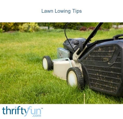 Lawn Mowing Tips | ThriftyFun