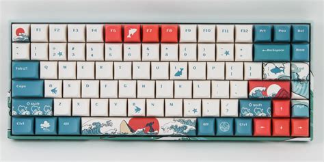 XVX M84 Coral Sea Theme Mechanical Keyboard Review - Closer Examination ...