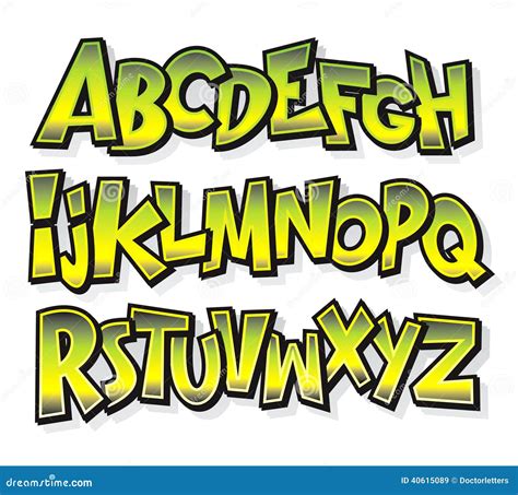 Alphabet Cartoon Font